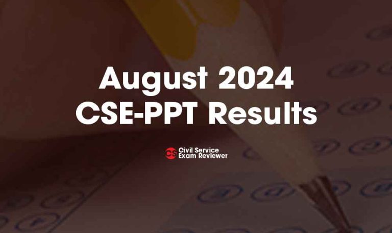 August 2024 CSE PPT Results